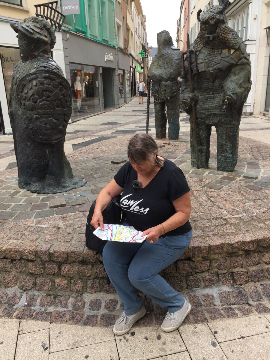 Repérage à Chartres Chartes, étude de la carte