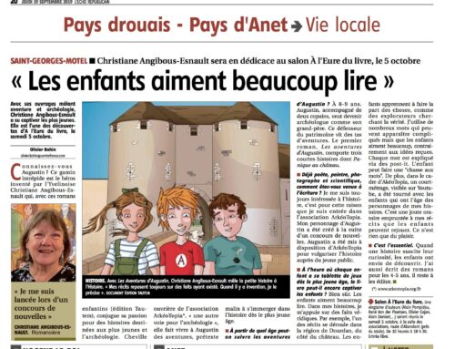 Interview pour l’Écho Républicain