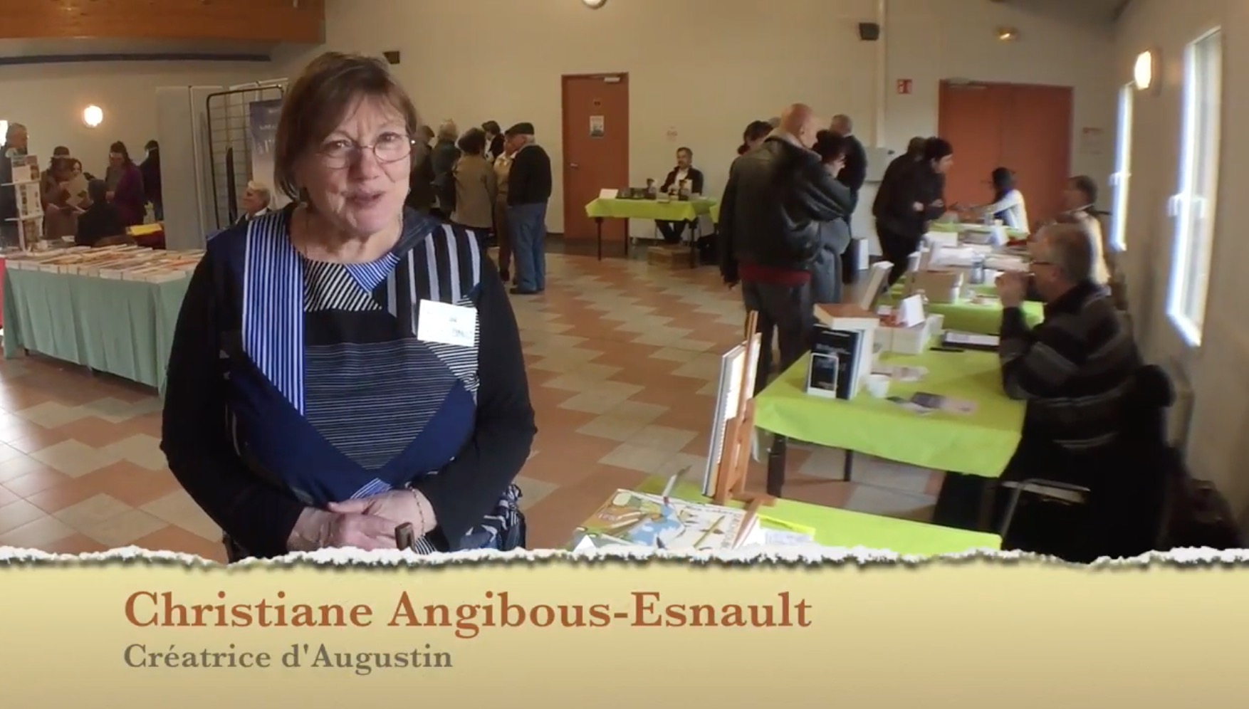 Interview de Christiane Angibous-Esnault au Salon Eure du livre en 2018