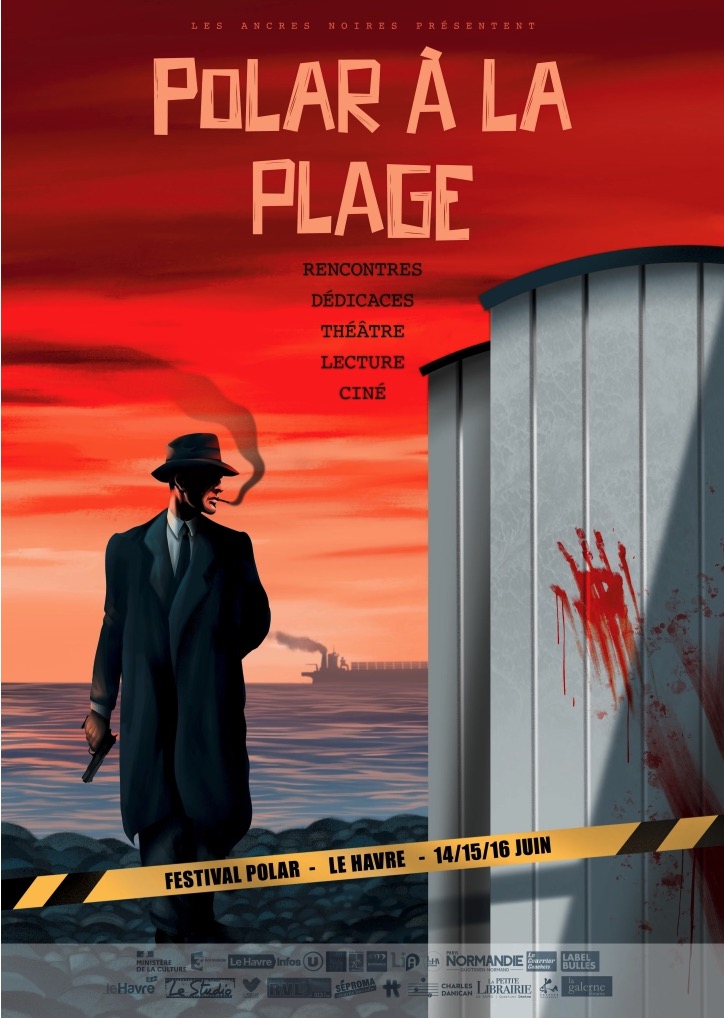 Présence de Christiane Angibous-Esnault au Salon du livre Polar à la plage au Havre en juin 2024